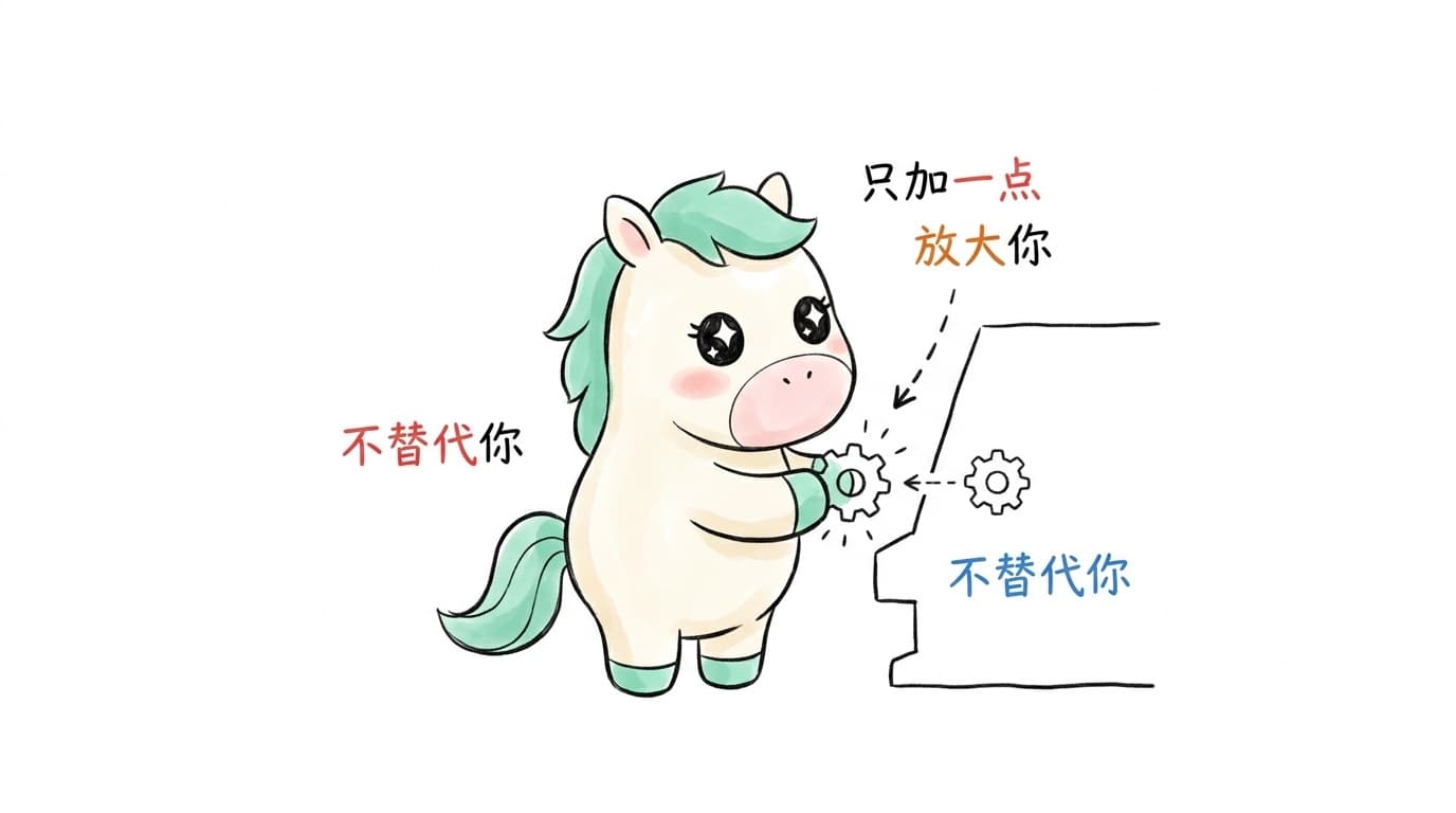 插画：不替代你，只加一点，放大你