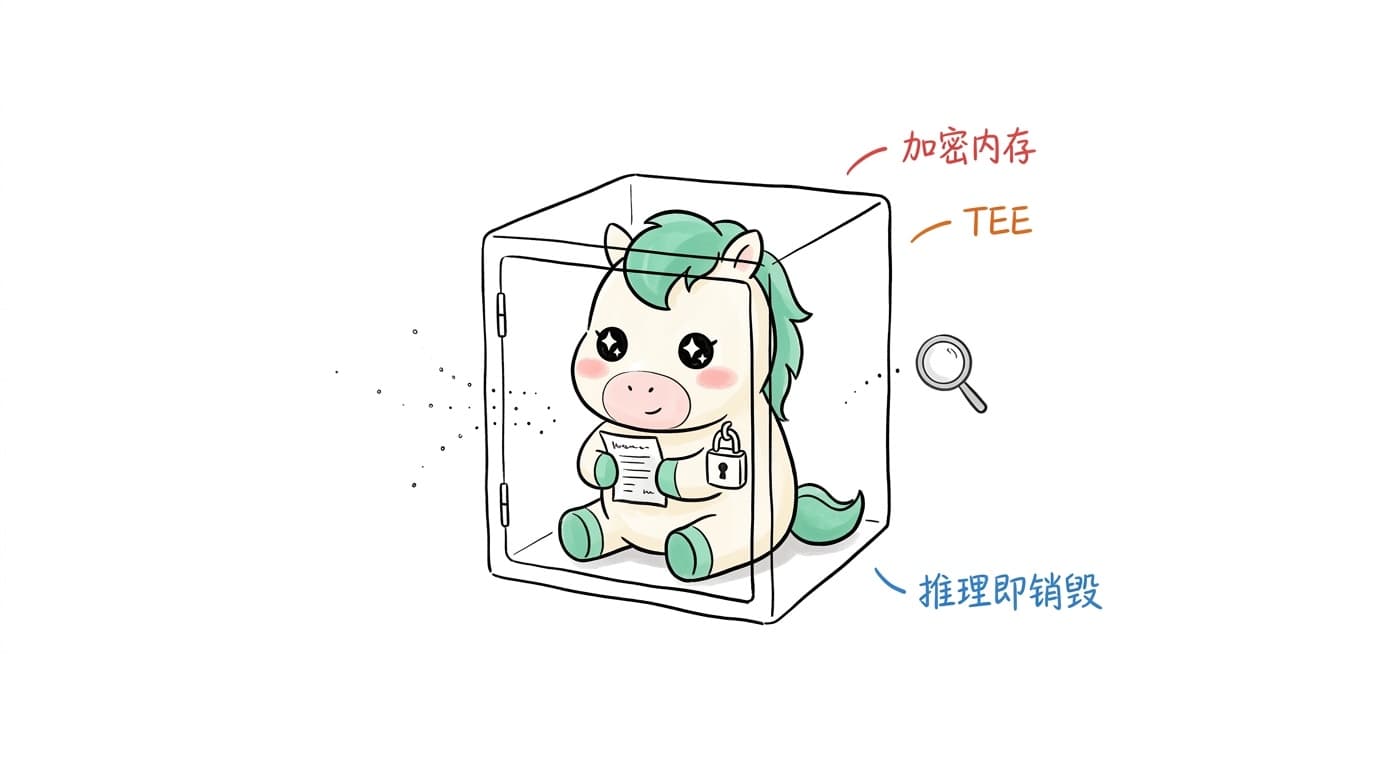 插画：加密内存，TEE，推理即销毁
